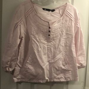 Scrunched long sleeve top